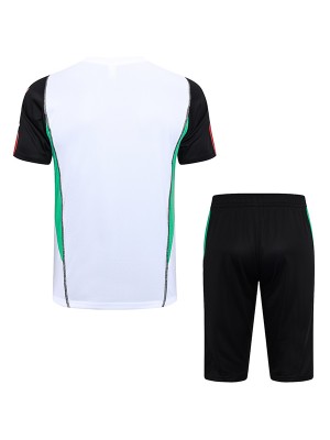 Manchester united maillot d'entraînement uniforme de football vêtements de sport pour hommes hauts de football blancs chemise de sport 2023-2024